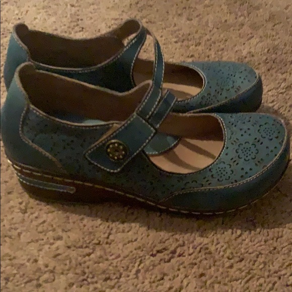 L’artiste clogs beautiful teal color - Picture 4 of 5